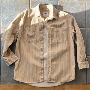 Zara Relaxed Corduroy Overshirt